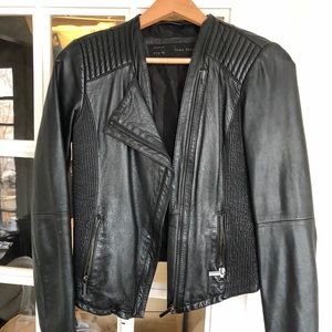 Zara leather jacket